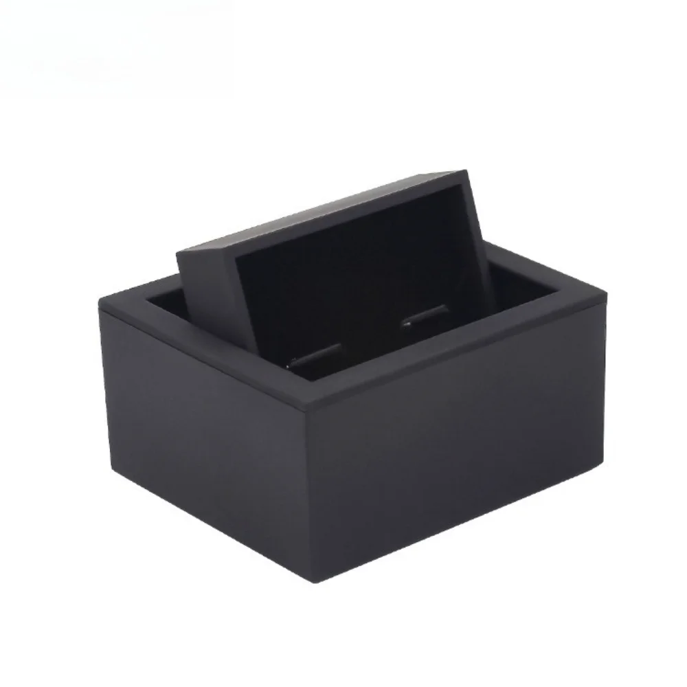 High-end Rotating Clamshell Spray Paint Cufflink Box Frosted Matte Texture Gift Cufflink Packaging Box