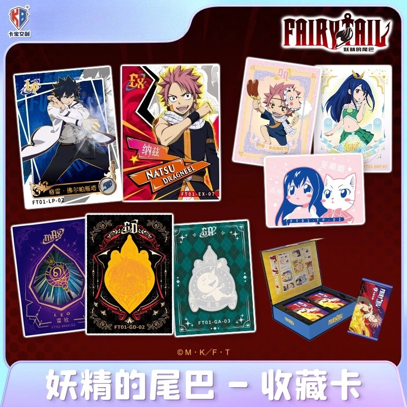 

Коллекционный набор карточек KABAO Fairy Tail Infinite Adventure, Натсу и Люси, официальный аниме-подарок для парня