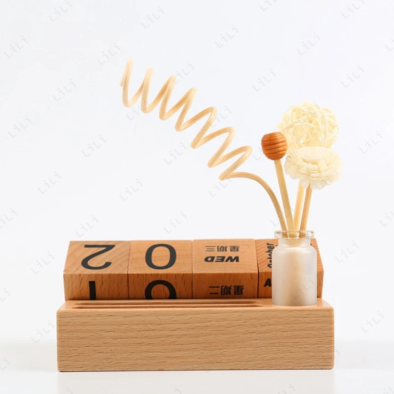 

Креативный календарь из цельного дерева, офисный стол, сделай сам, ручной вечный календарь, настольный календарь, деревянные ремесленные строительные блоки с обратным отсчетом