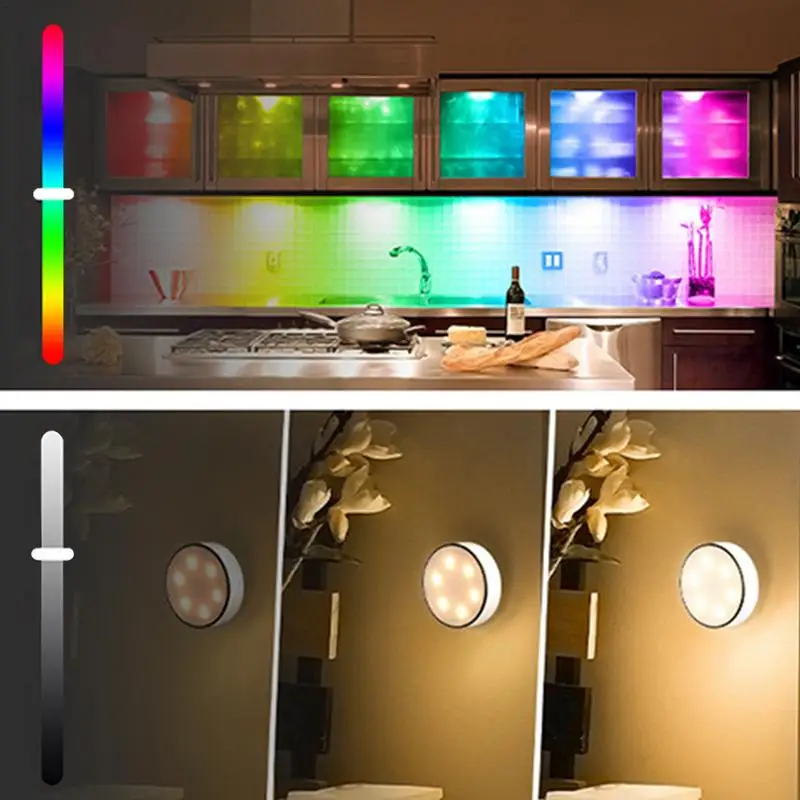 Stick On Closet Lights Wall Shelf Lamp Wireless Under Cabinet Light With Remote Battery Powered Lamp With Timing Function For