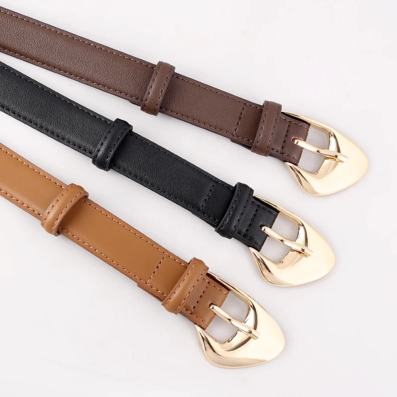 

design needle buckle belt for dress skirt for women leather belt