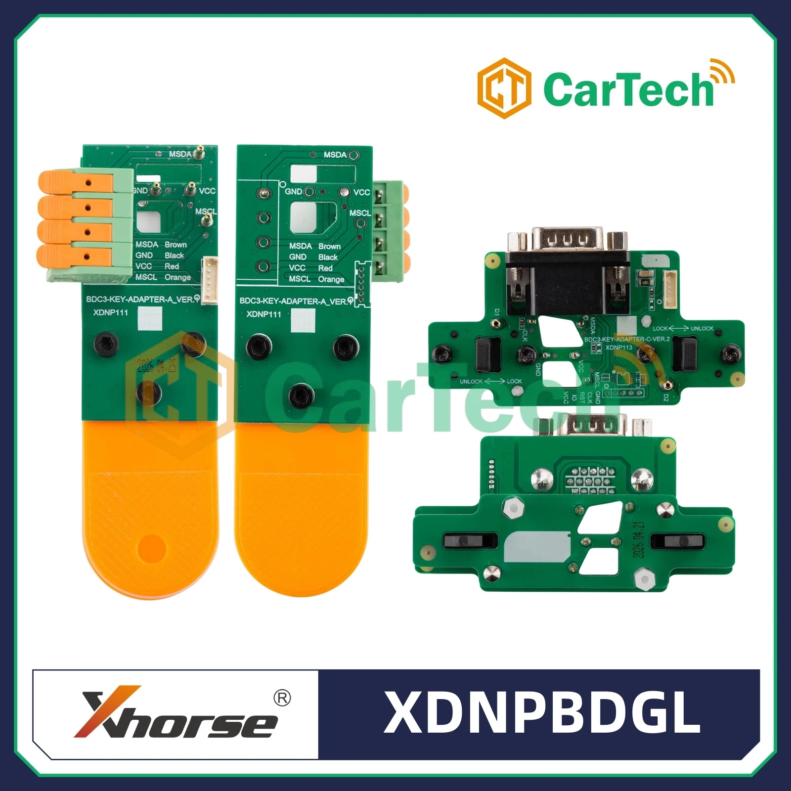 Cartech 2026 Xhorse XDNPBDGL BDC2/BDC3/BCP/U Dedicated Adapter Fits Multi Prog VVDI PROG Key Tool Series