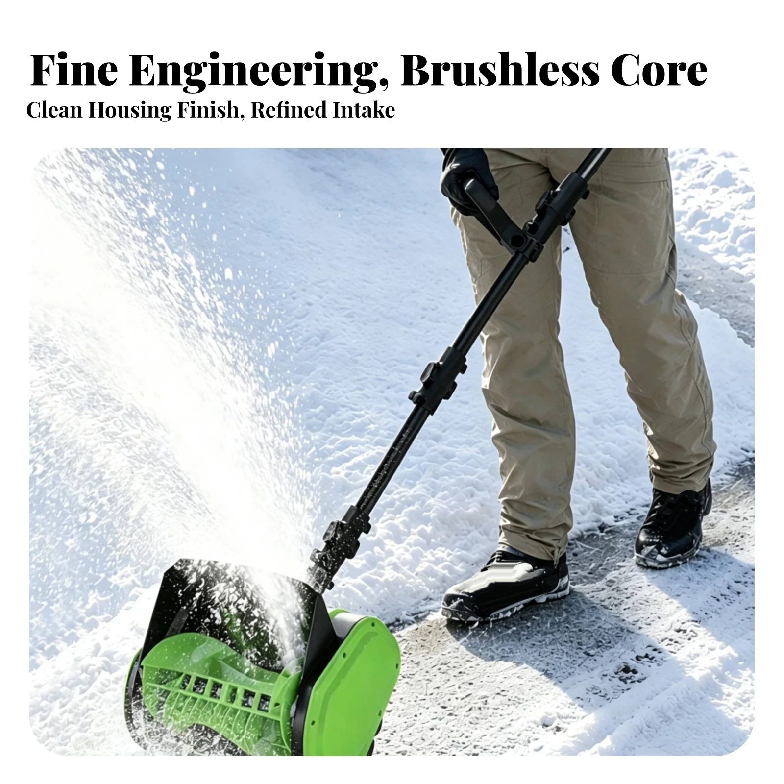 Electric Snow Shovel Ergonomic Handheld Snow Shovel Tool Maintenance-without Maintenance Quiet for Homeowners, Sidewalks