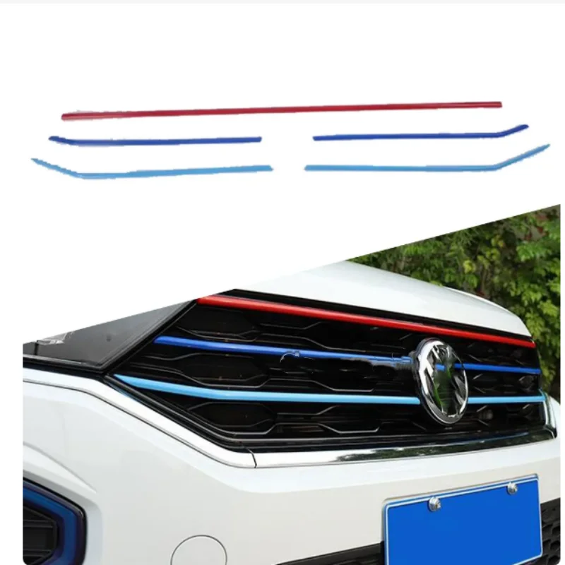 

Car Body Protection Detector For Volkswagen VW T-ROC TROC 2018 2019 2020 Tricolor Front Up Grid Grill Grille Panel