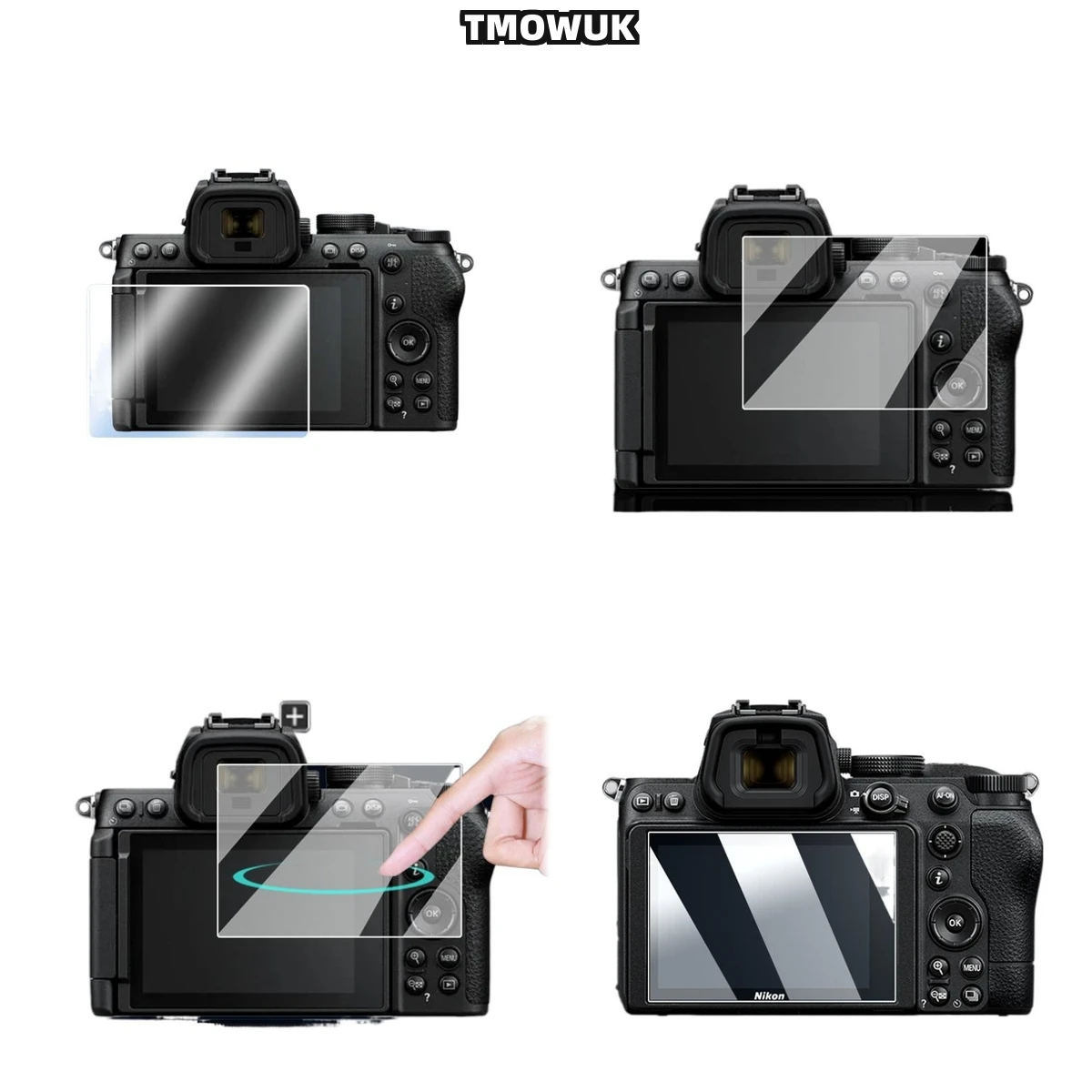 

For Nikon Z50 Camera Screen Protector 9H Hardness Tempered Glass HD Clear Anti-Scratch Bubble-Free Film.