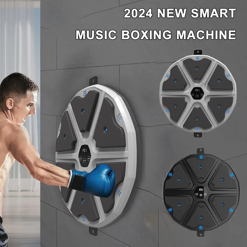 New Music Boxing Board Wall Target Sandbag Punching Bag With Bluetooth Speakers Sports Home Reaction Target Training Equipment