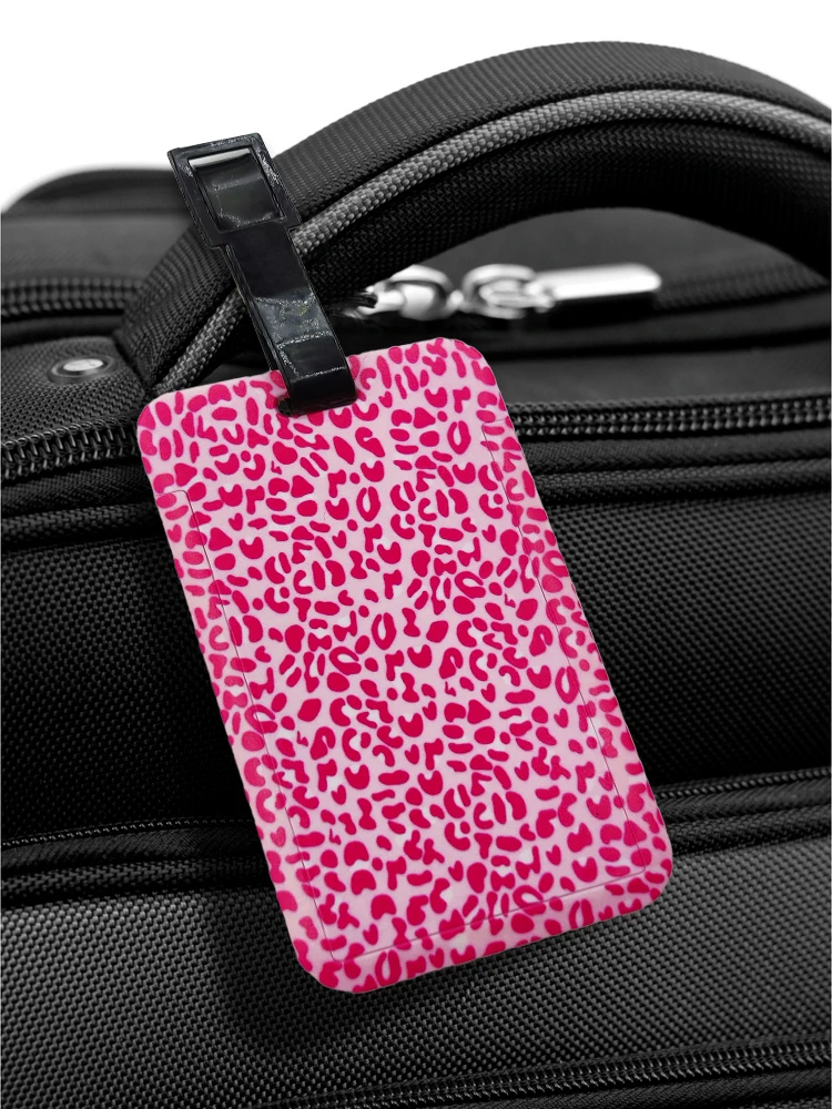 Gepäckanhänger mit Leopardenmuster, für Herren, Reisegepäckanhänger, Damen, Koffer, Ausweis, Adresshalter, Gepäck, Boarding, tragbar – Detail 13
