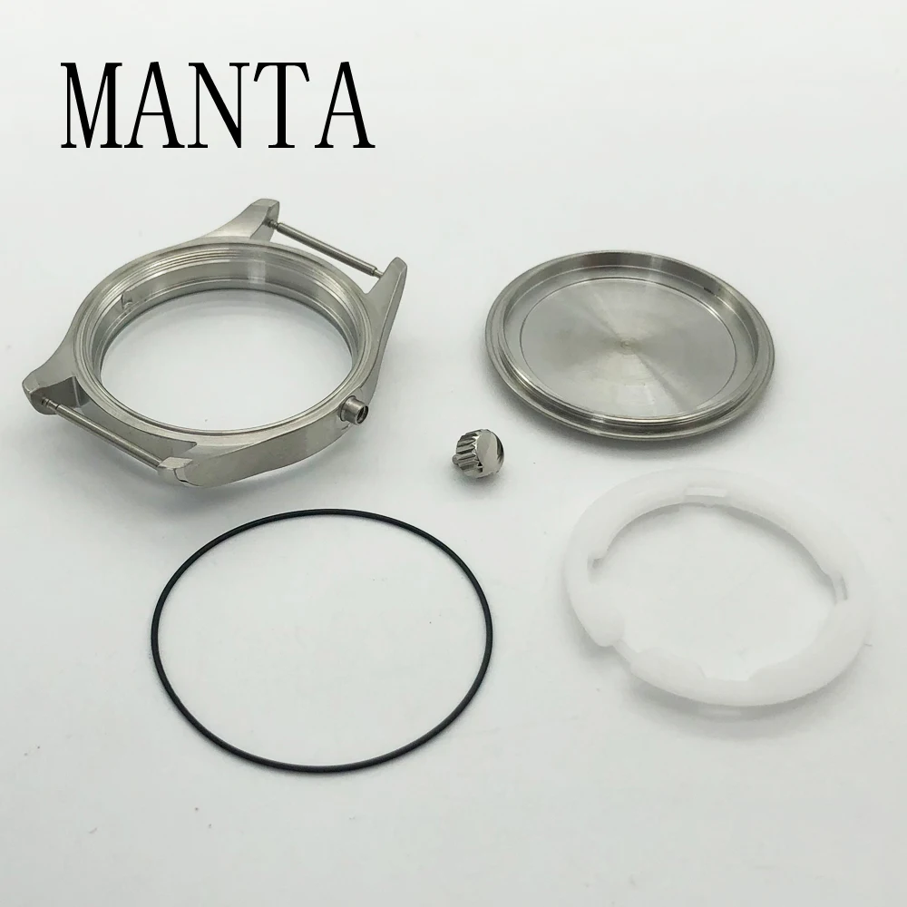 MANTA 40mm Stainless Steel Case Sapphire Glass Fit NH35/NH36 ETA2824 Movement Watch Parts