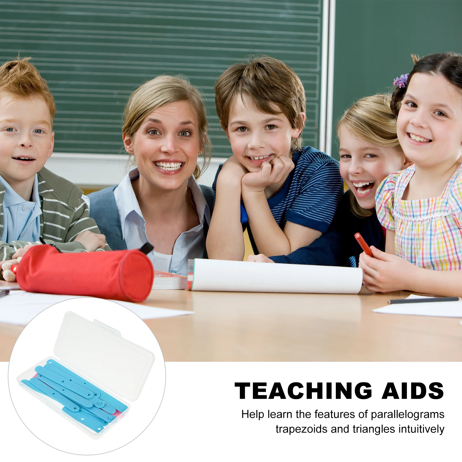 

Plastic Teaching Aids Geometry Construction Manipulatives Math Splicing Sticks Kids Learning Tool Shape Demonstrating