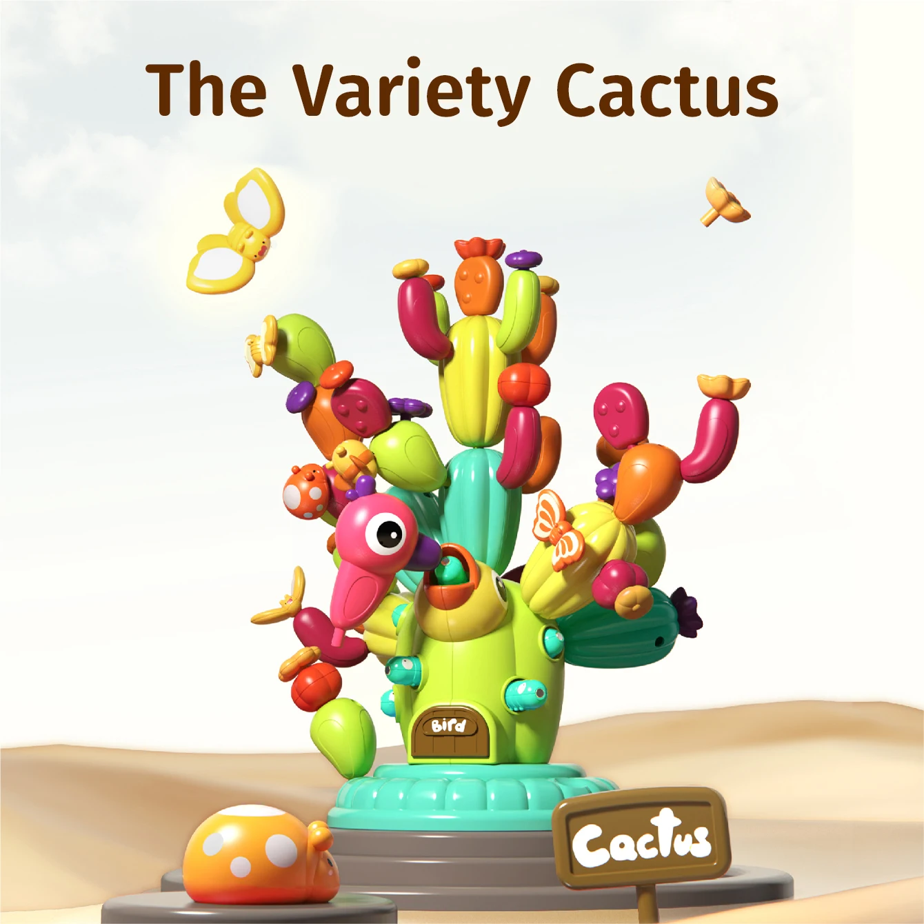 

Детский развивающий конструктор: игрушка-конструктор «Собери сам» в виде кактуса, развивающая игрушка для раннего обучения