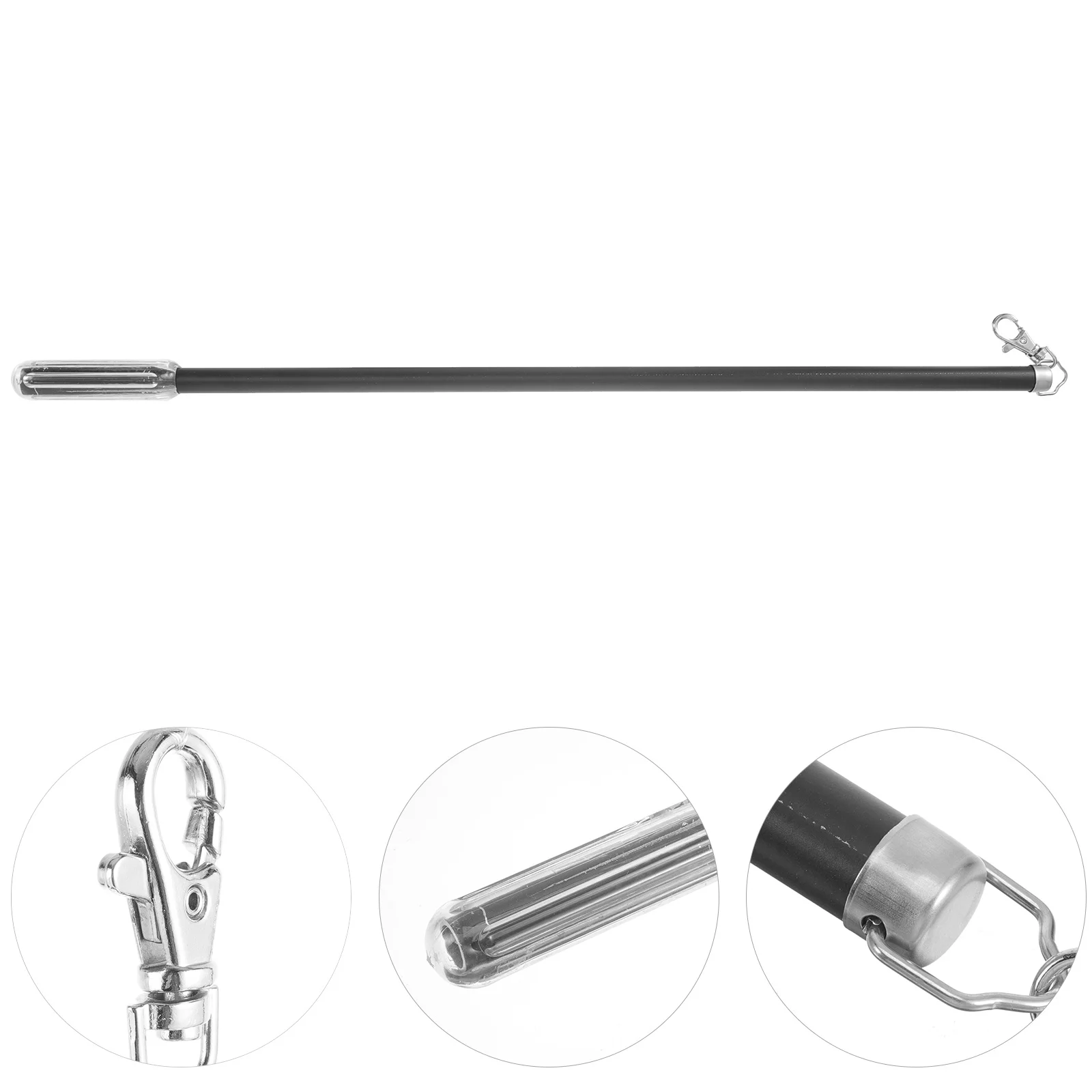 

Drapery Pull Rod Wand 21 Inch Aluminum Alloy Manual Curtain Opener Lightweight Strong Grip Convenient for Home Office Hotel