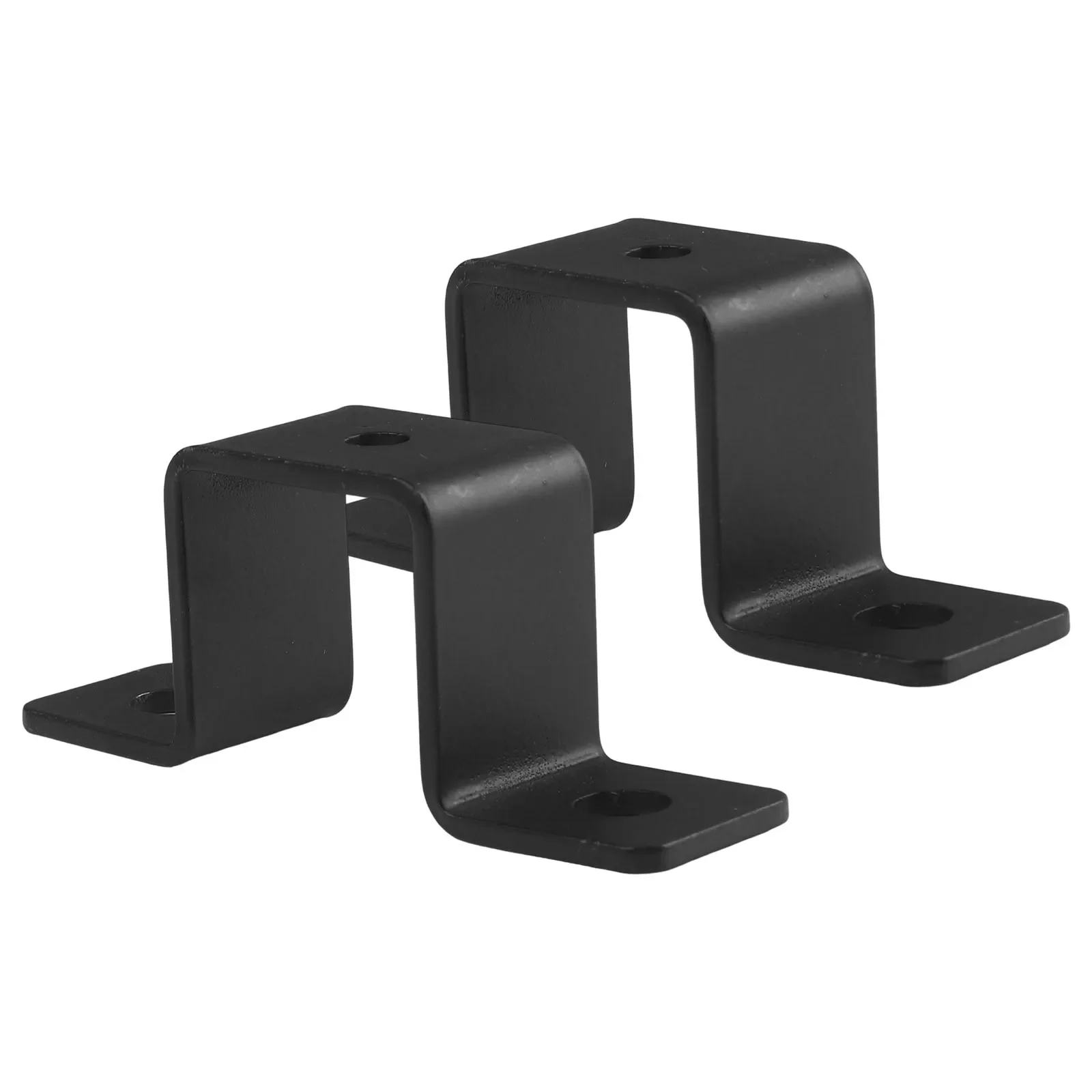Balcony Railing Clamp Square Pipe Clamp Easy Installation Pipe Clamp Indoor Outdoor Black Finish Reliable Installation Solution
