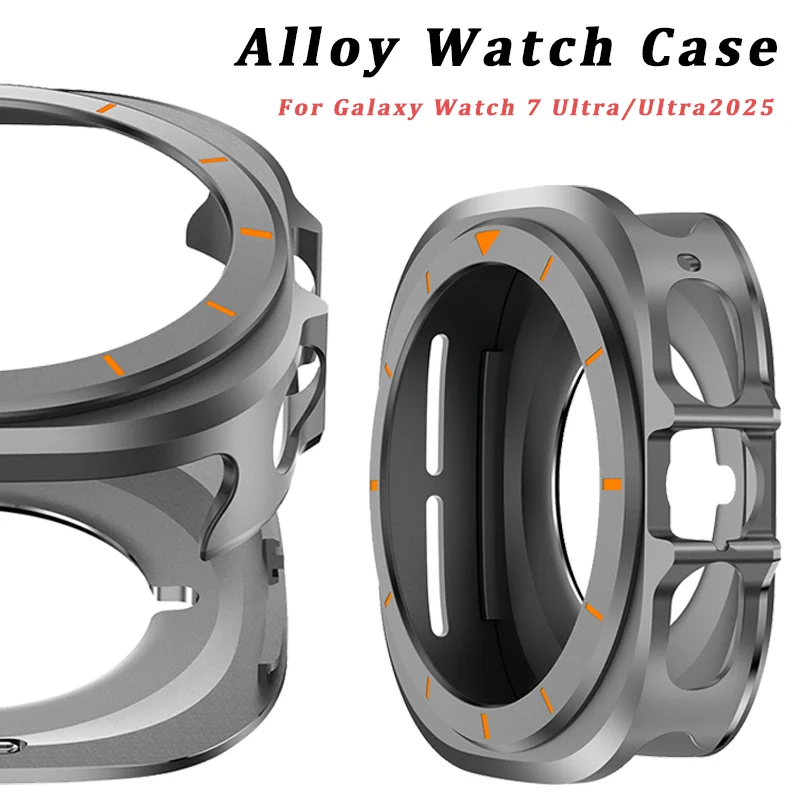 

Metal Protective Case For Samsung Galaxy Watch Ultra 2025 PC&Alloy Hard Cover For Galaxy Watch 7 Ultra 47mm Bumper Accessories