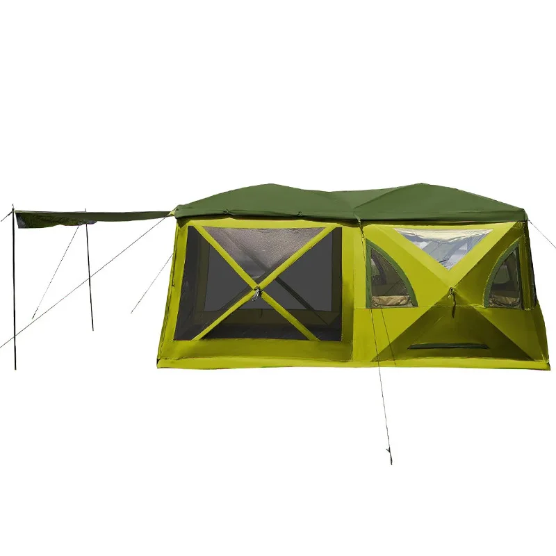 

Outdoor camping quick-open tent, mosquito-proof double beach leisure multi-purpose camping tent