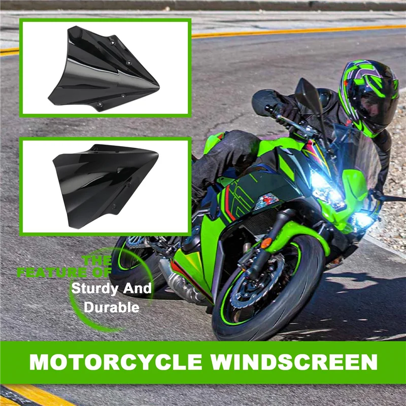 

Прецизионный дефлектор лобового стекла с двойным пузырьком для Kawasaki Ninja 650 2017-2019, аксессуары для мотоциклов