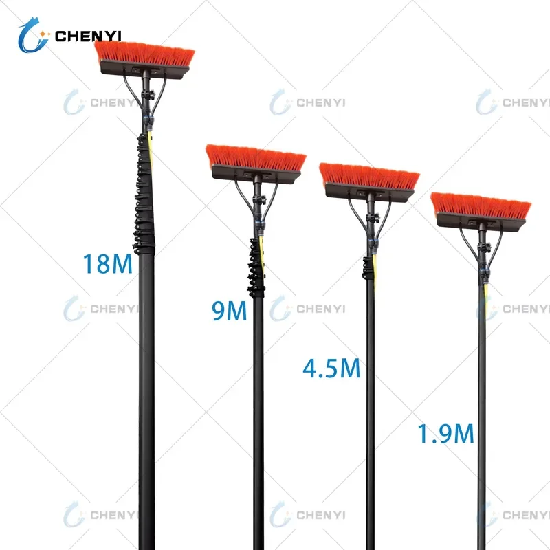 12M Extendable Carbon Fiber Pole for Window Cleaning High Reach Water Fed Wash Tool Lightweight Telescopic Rod for Housework