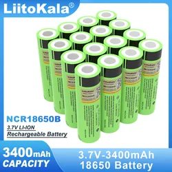 LiitoKala oryginalny NCR18650B 3.7v 3400mAh 18650 akumulator litowy 4.2v do baterii latarki