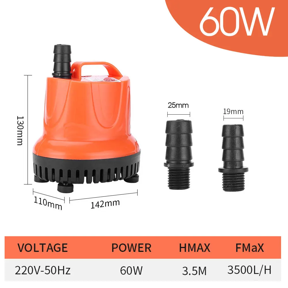 NONE 30W 45W 60W 85W 110W 220VBodensaugwasserpumpe Aquarium Tauchpumpe für Garten Aquarium Pumpen Wasserzyklus Brunnen 5