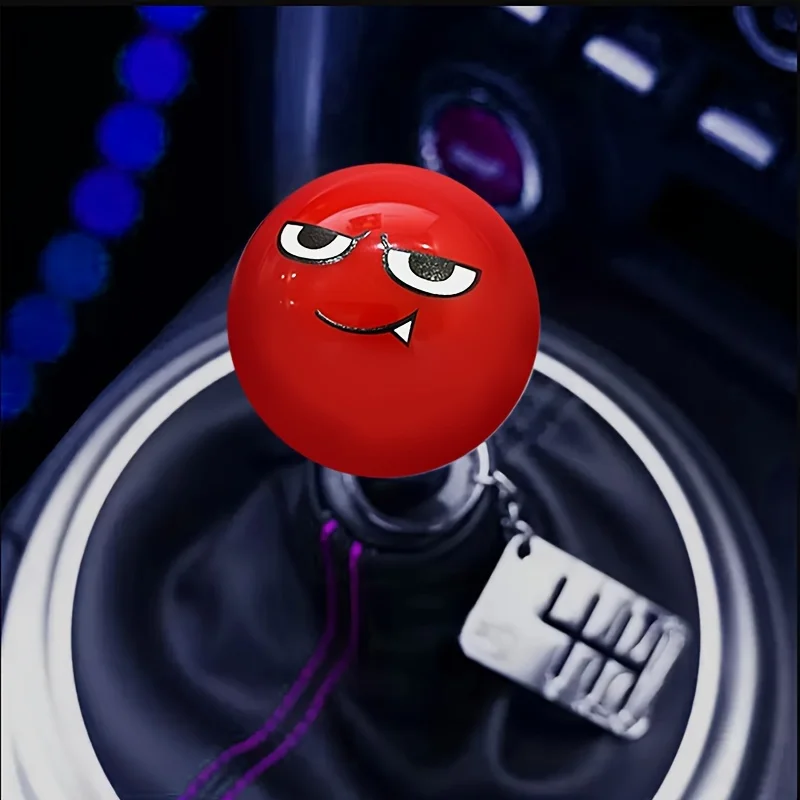 

Car Personality, Universal Decoration Modification, Red Bad Smile, Spherical Shift Ball, Car Interior Modification Accessories