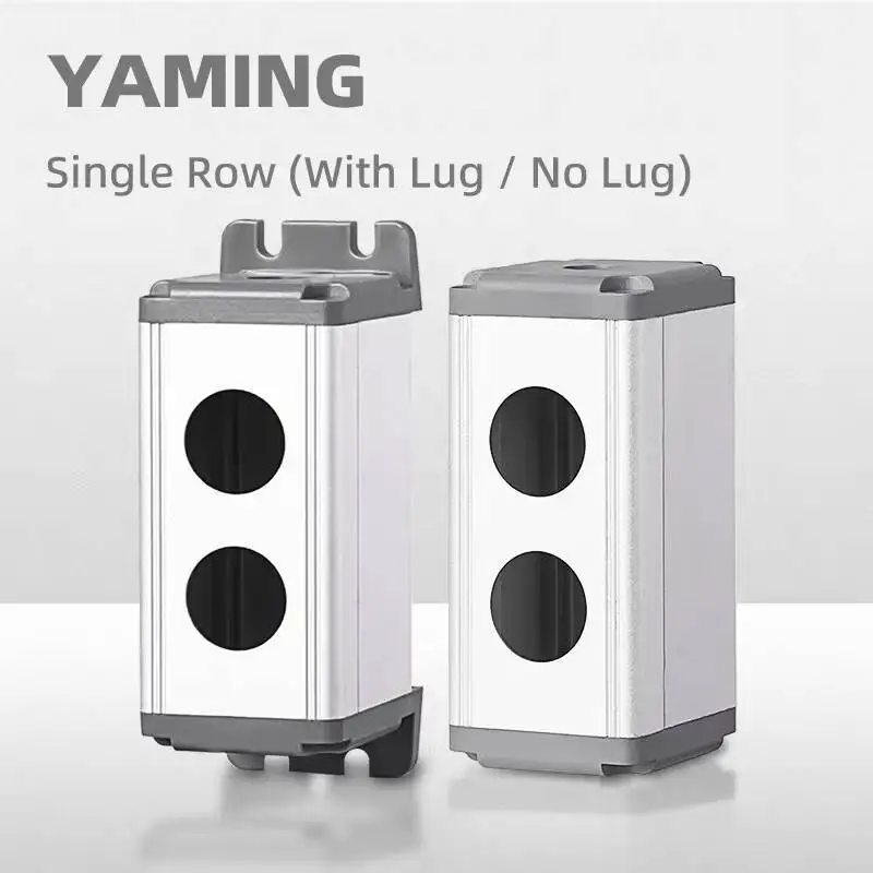 16/19/22mm ze stopu Aluminium ze stopu Aluminium pudełko ochronne dla metalowy przełącznik wciskany IP67 wodoodporny przemysłowy 12/3/4/5 otwory jeden rząd