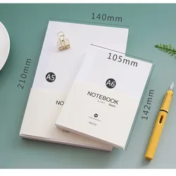 A5 A6 80Sheets Basic Notebook Bare Version Inner Core Grid Blank Horizontal Line Inner Page Notebook