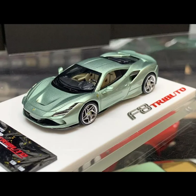 Supercar F8 1:64, edizione limitata, modello di auto in resina di fascia alta, giocattolo per adolescenti, collezione per adulti, regalo di compleanno per bambini.