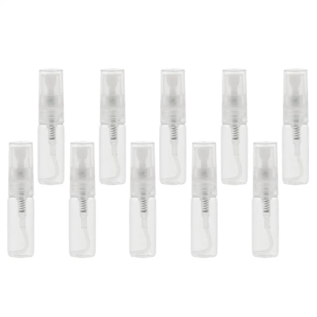 3 4pack 10Pcs Glass Perfume Empty Bottle Atomizer Pump Sprayer Refillable