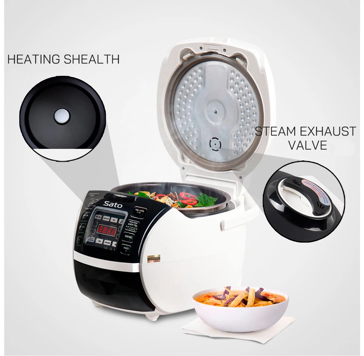 Rice cooker high-frequency cooker  with IH inverter high-frequency cooking technology helps cook evenly saving electricity