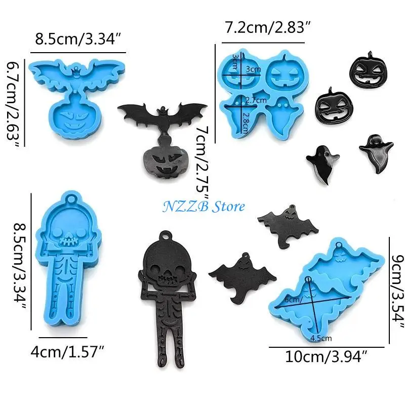 T21F القرط الراتنج العفن مجوهرات صب قوالب سيليكون قلادة العفن الايبوكسي الراتنج العفن