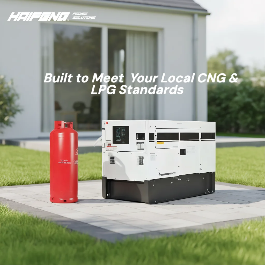 31kVA 25kW Natural Gas Generator Set | 480V 60Hz  Propane LPG Dual Fuel  Silent  CE ISO