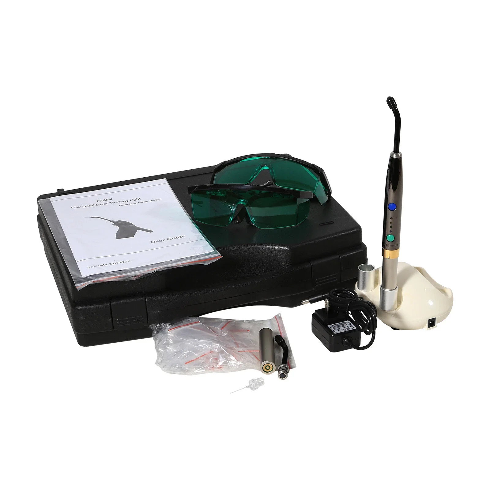 Dental Wireless Heal Laser Pen Diode PAD Photo-Activated Disinfection Medical Light Lamp NEW+20PCS Tips