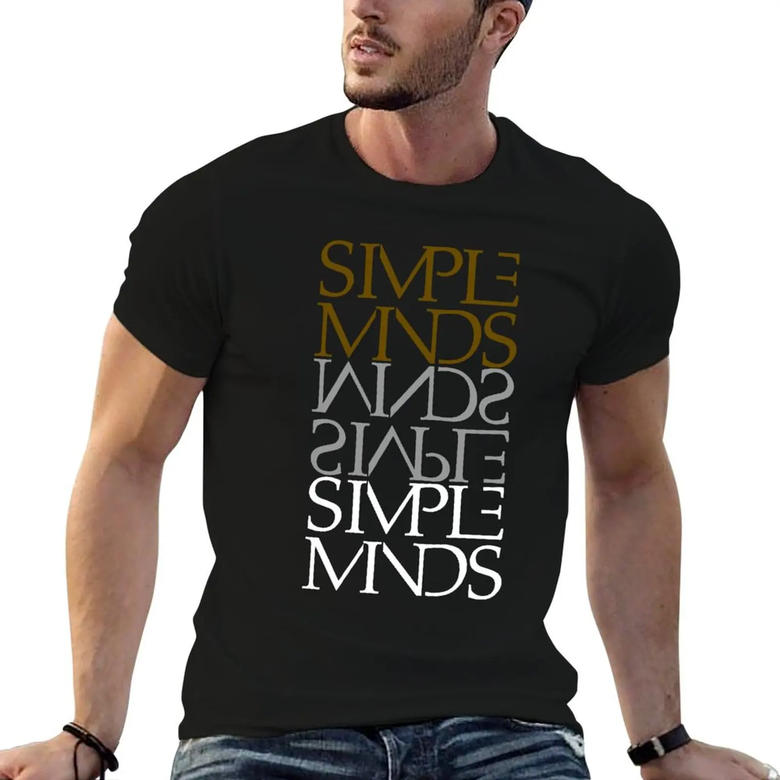 Simple Minds Alive Kicking Classic T-Shirt, t-shirts graphiques pour homme, t-shirts slim fit pour homme, t-shirts graphiques