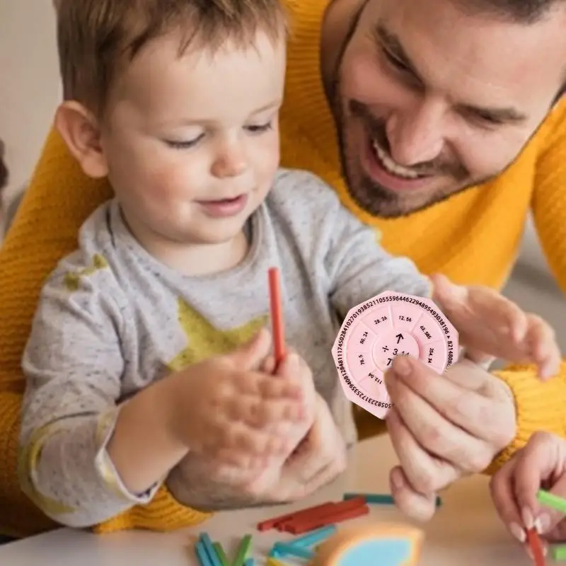 Estudantes girador para aprendizagem de matemática pi spinner brinquedo fidget para estudantes do ensino médio meninos meninas ferramenta de aprendizagem interativa para