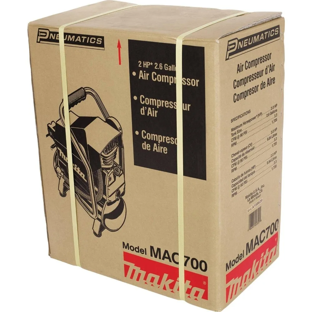 Mac700 2.0 Pk * Luchtcompressor Met Grote Boring