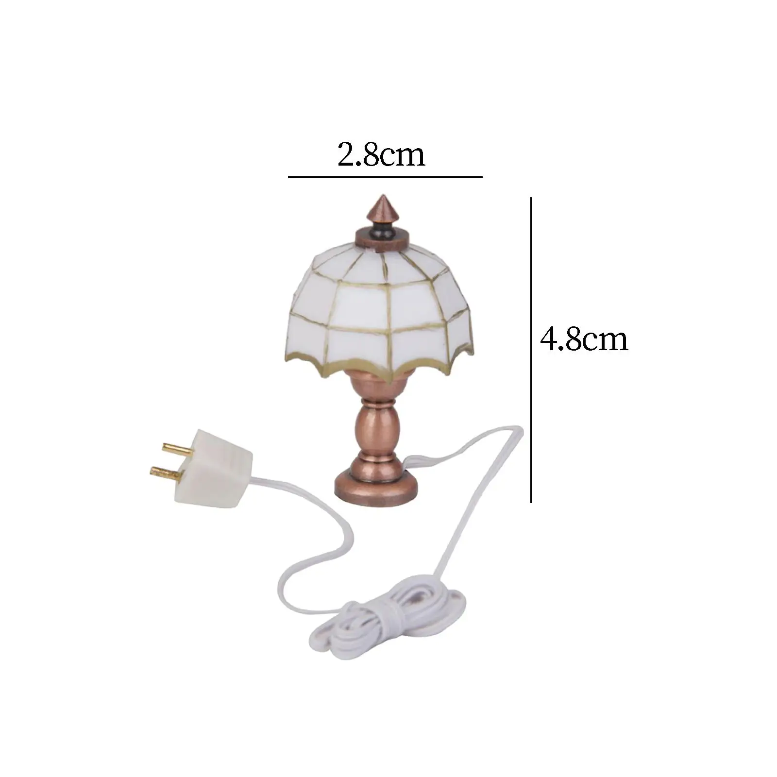 1:12 Poppenhuis Miniatuur Nachtkastje Lamp Model Voor Micro Landschap Lay-Out