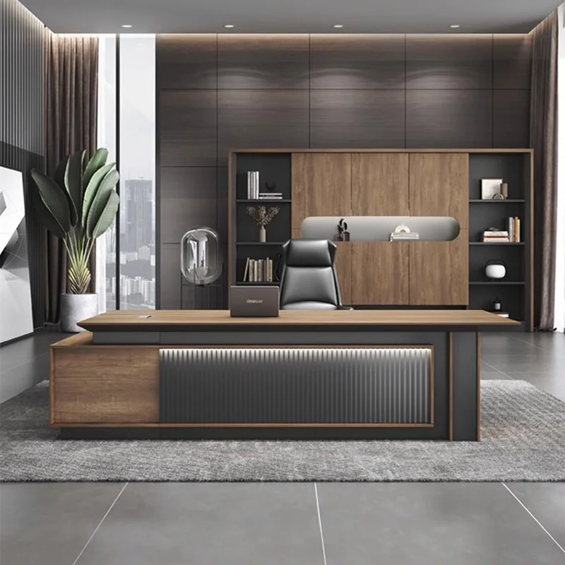 사무실 테이블 미디 높이 독서 책상, 공부 워크스테이션, 다기능 컴퓨터 작업 테이블, 리셉션 이그제큐티브 