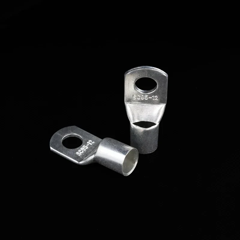 SC Type Wire Nose Terminal SC35 SC50 SC70 SC95 Bare Copper Battery Block Lugs Hole ID 6 8 10 12mm Crimp Wire Connectors