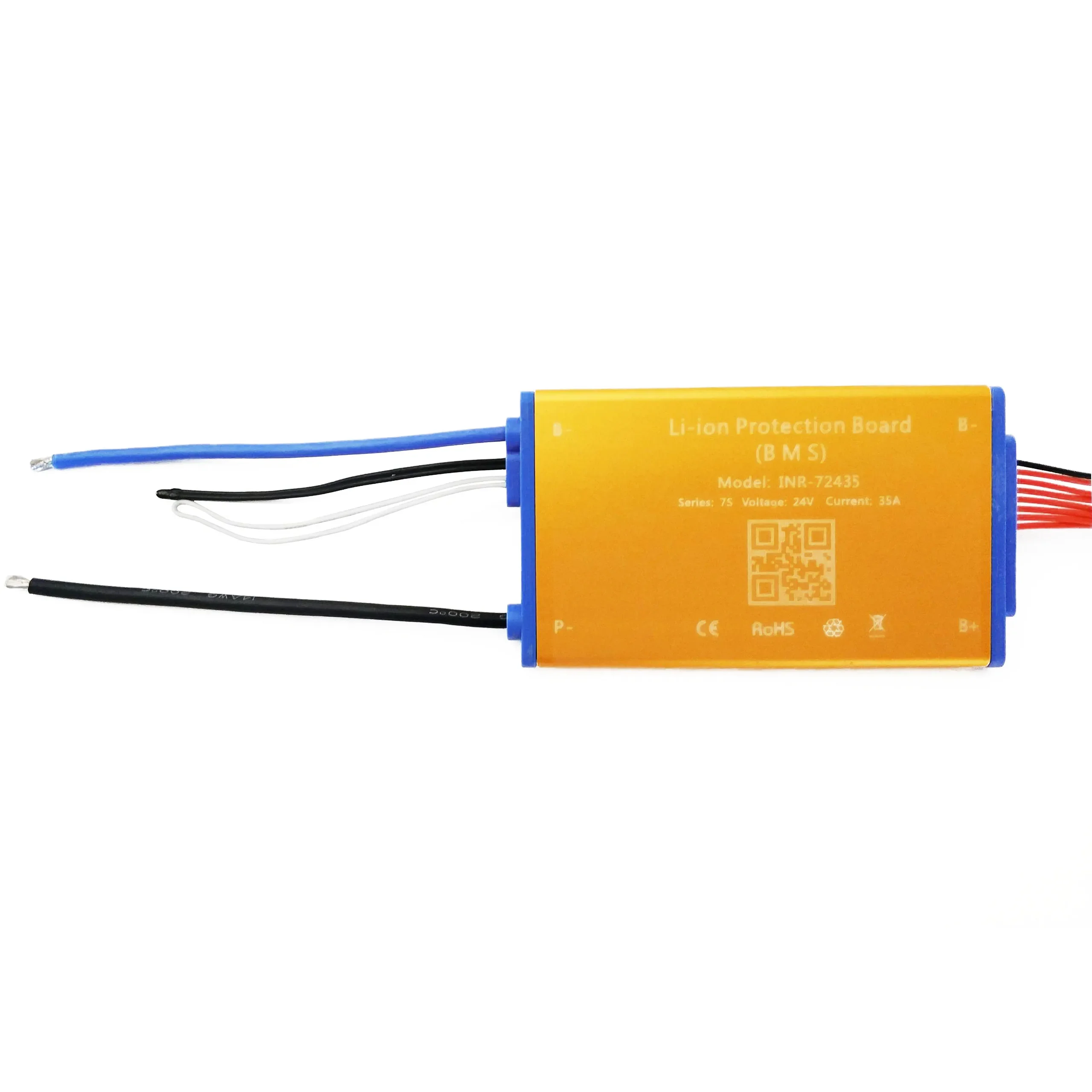 3.7V 7S 24V  15A 25A 35A Li ion battery BMS PCM PCB With balance temperature protection & on/off switch