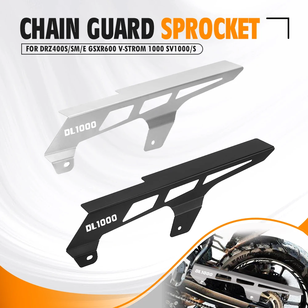 For Suzuki DRZ400 SM/S/E R600 V-STROM 1000 DL1000 SV1000/S 1997-2022 Motorcycle Chain Guard Cover Sprocket Protecto TL1000R