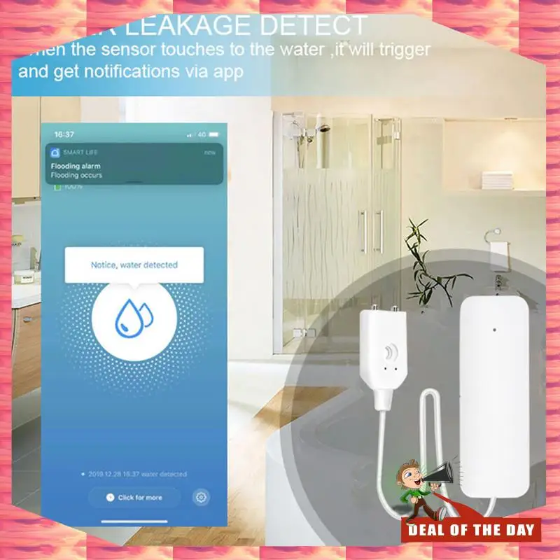24-Hour Delivery Tuya Zigbee Water Level Sensor Leakage Alarm Smart Home Water Alert Overflow Alarm Security System
