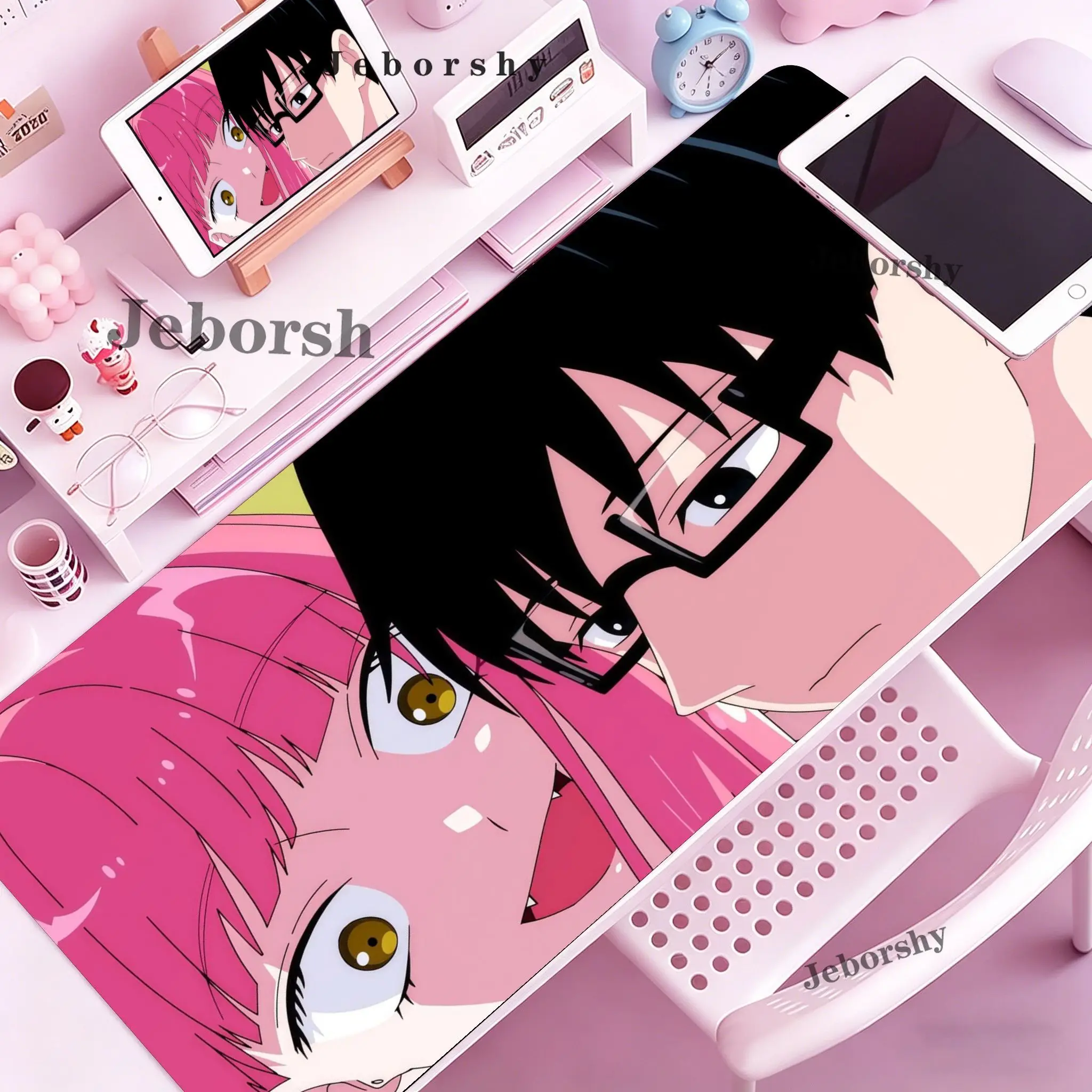 Seihantai na Kimi to Boku Mouse Pad Large Keyboard Mouse Desk Pad Non-Slip Rubber Gaming Mouse Pad Laptop Mouse Carpet