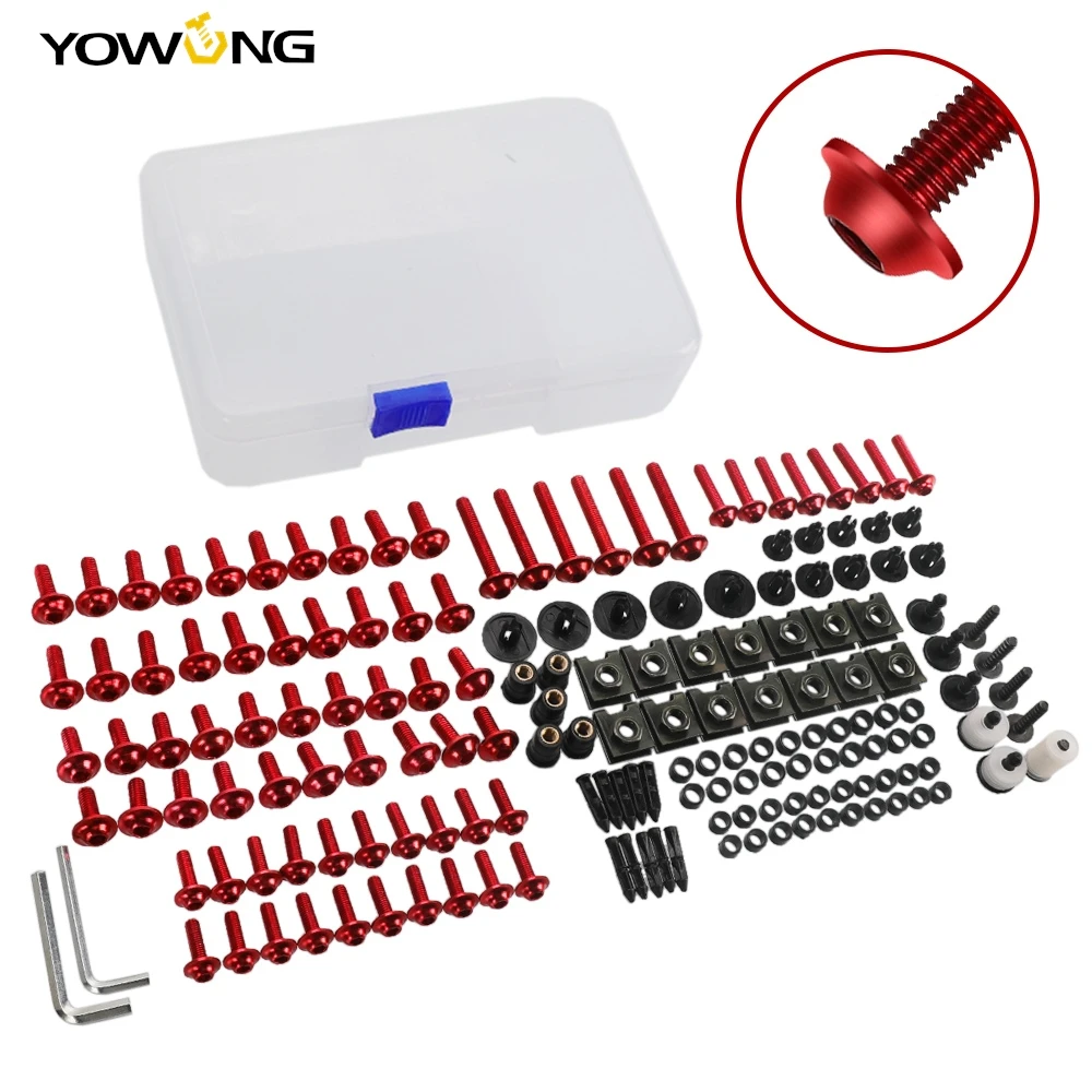 

For Honda CBR600 F F2 F3 F4 F4i CBR 600RR 900RR 929RR 954RR RC51 CBR1000RR Full Fairing Bolt Kit Fastener Clips Bodywork Screws