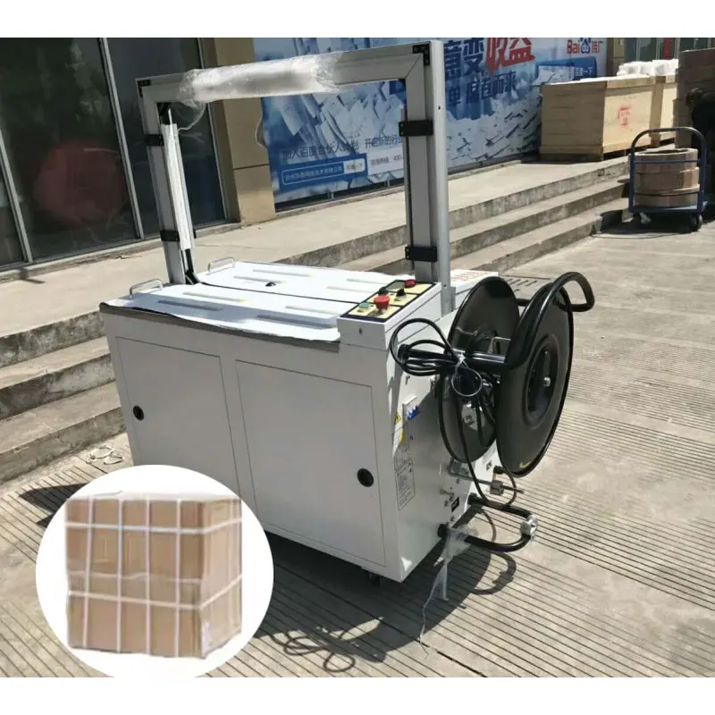 

Популярная горячая распродажа, кожаный ремешок, полоска, поясная сумка, упаковочная машина, машина для обвязки картонных коробок, настольная обвязочная машина