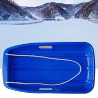 65cm Winter Toboggan Sled Pull Board Winter Fun With Grass Sliding Board for Kids And Adults Skiing Skating For Sand Skiing