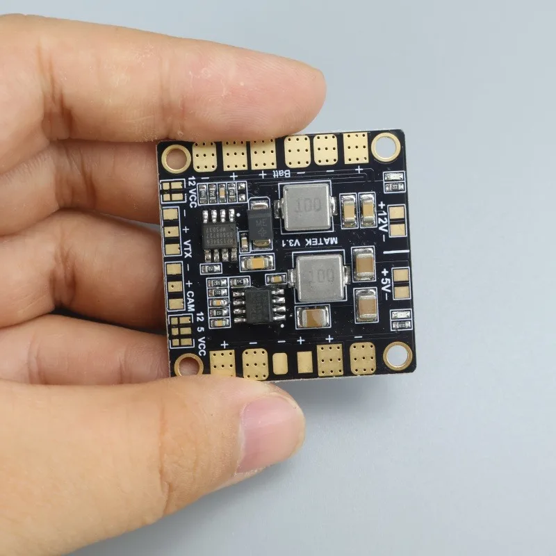 แผงจ่ายไฟสำหรับมัลติคอปเตอร์ QAV250 ZMR250 รุ่น Matek Mini Power Hub PDB 1/3 ชิ้น พร้อม BEC 5V 12V สำหรับ FPV