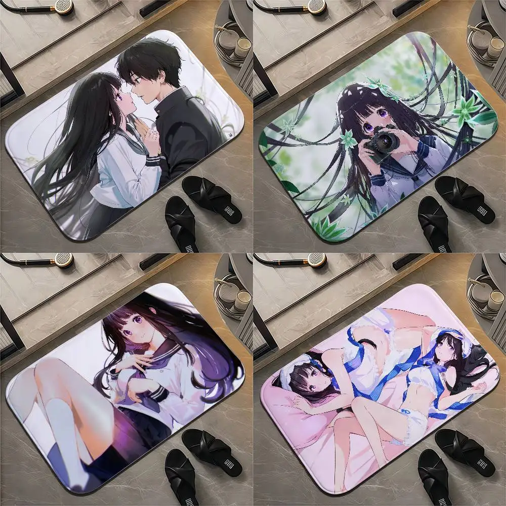 

Hyoukas Eru Chitanda Floor Mat Printed Large Carpets Room And Bedroom Carpets Bathroom Anti Slip Door MATS Small Carpets