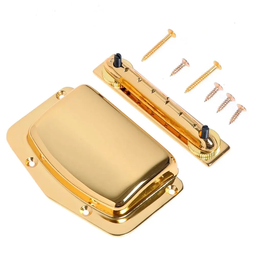 1pc Gold Tesico Harmony Kay & Imports Adjustable Fixed Bridge and Cover