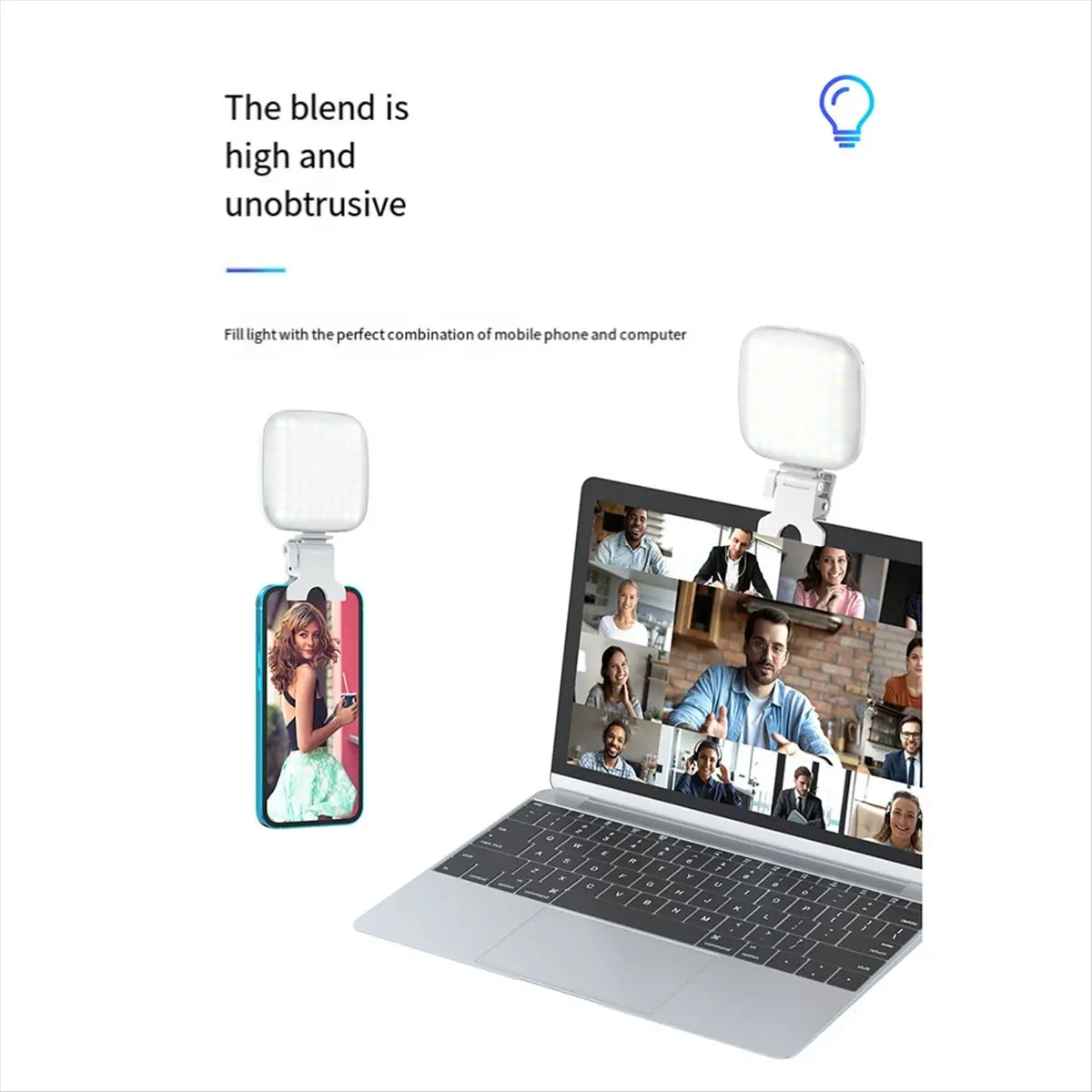 【HOT ITEMS】Pocket LED Selfie Light Video Shooting Ring Light Clip Round Ring Lamp Photography LED Fill Light Phone Accessories B