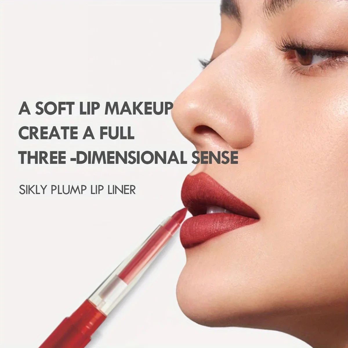 Fodera per labbra in velluto opaco Fodere per labbra liquide impermeabili sexy a lunga durata Trucco rosso antitraccia Cosmetico nudo