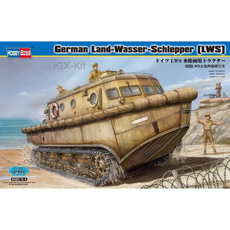 

Hobbyboss 82430, масштаб 1/35, немецкий Land Wasser Schlepper LWS, трактор-амфибия, игрушка для раннего хобби, пластиковая модель, строительный комплект